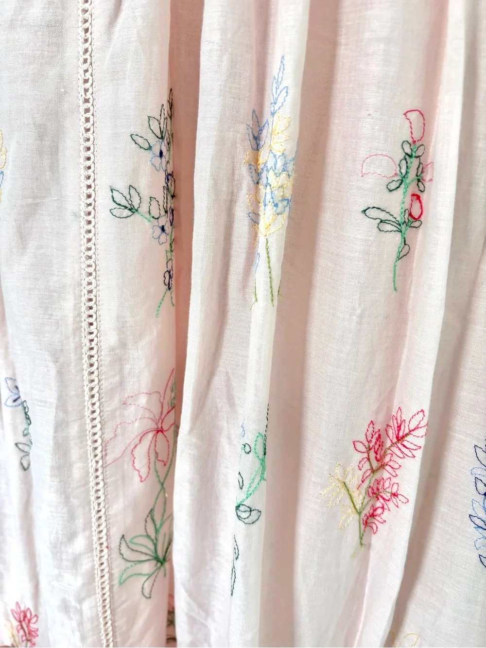 NWT! Caroline Constas Blush Pink Floral Maxi Dress with Lace Bodice - Picture 9 of 9
